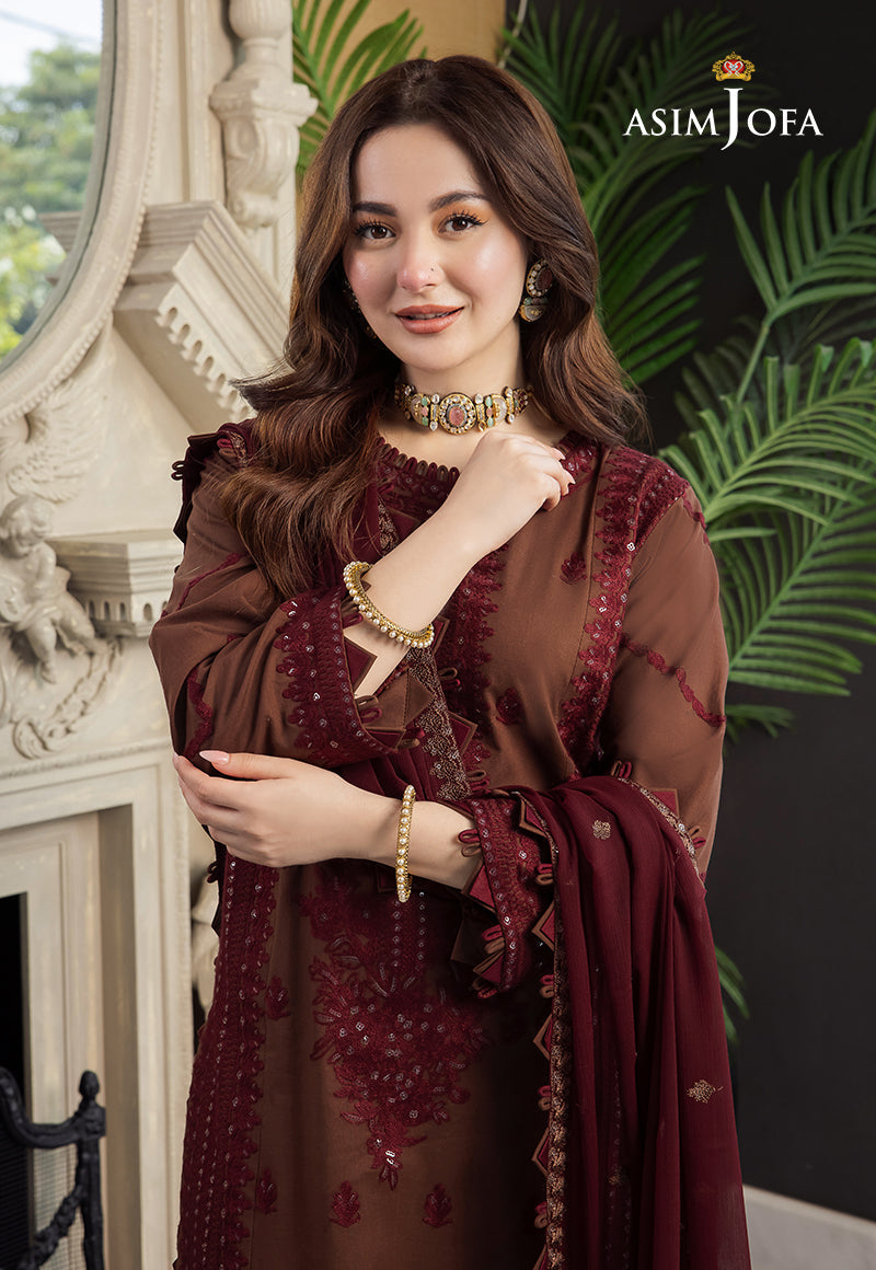 HANIA AMIR-EMBROIDERED DHANAK 3pc (SL-14)