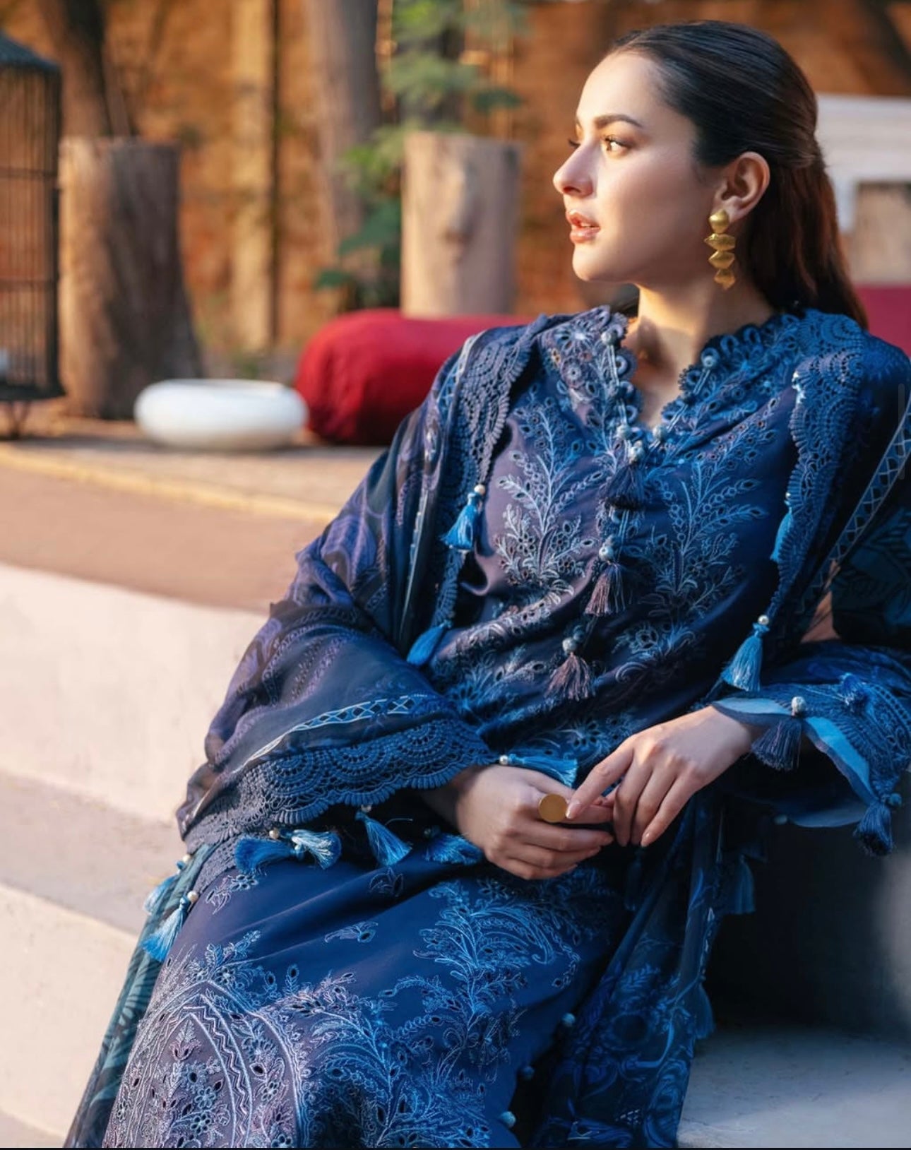 JADE OMBRE X HANIA HEAVY EMBROIDERED DHANAK UNSTICHED 3PC (SL-20696)