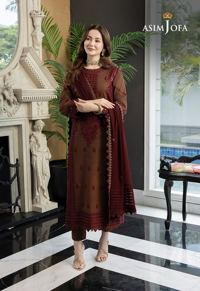 HANIA AMIR-EMBROIDERED DHANAK 3pc (SL-14)