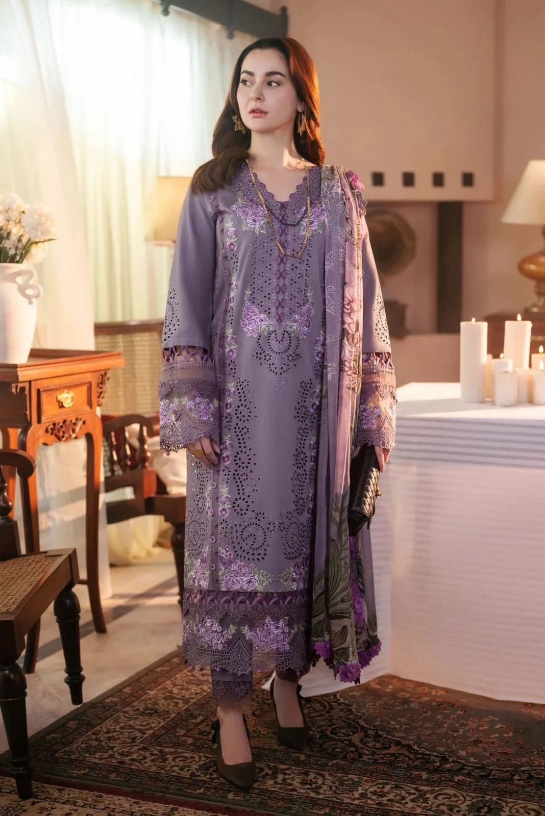 JADE OMBRE EMBROIDERED DHANAK UNSTICHED 3pc