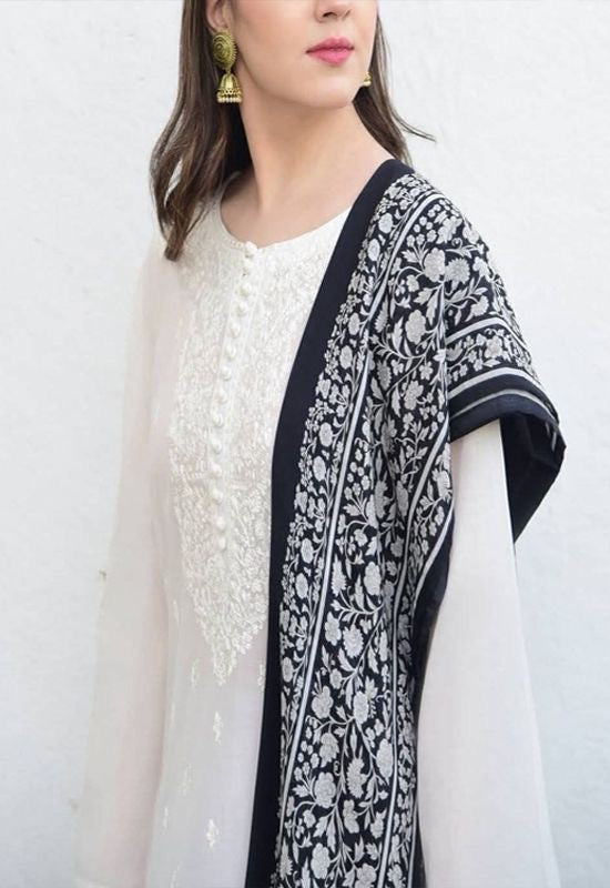 LAILA-EMBROIDERED DHANAK UNSTICHED 3pc (SL-9142)