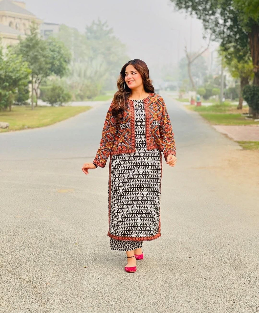 USWA ZIA PRINTED SWISS LAWN 3pc