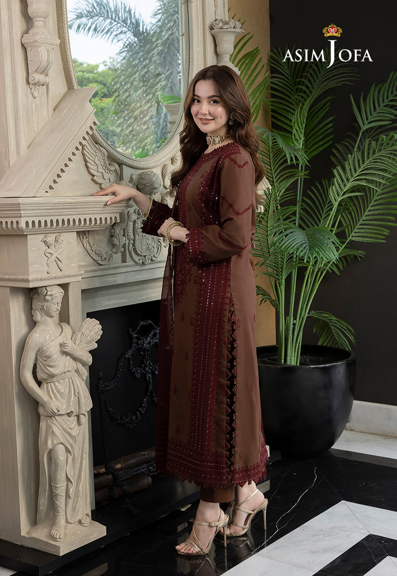 HANIA AMIR-EMBROIDERED DHANAK 3pc (SL-14)