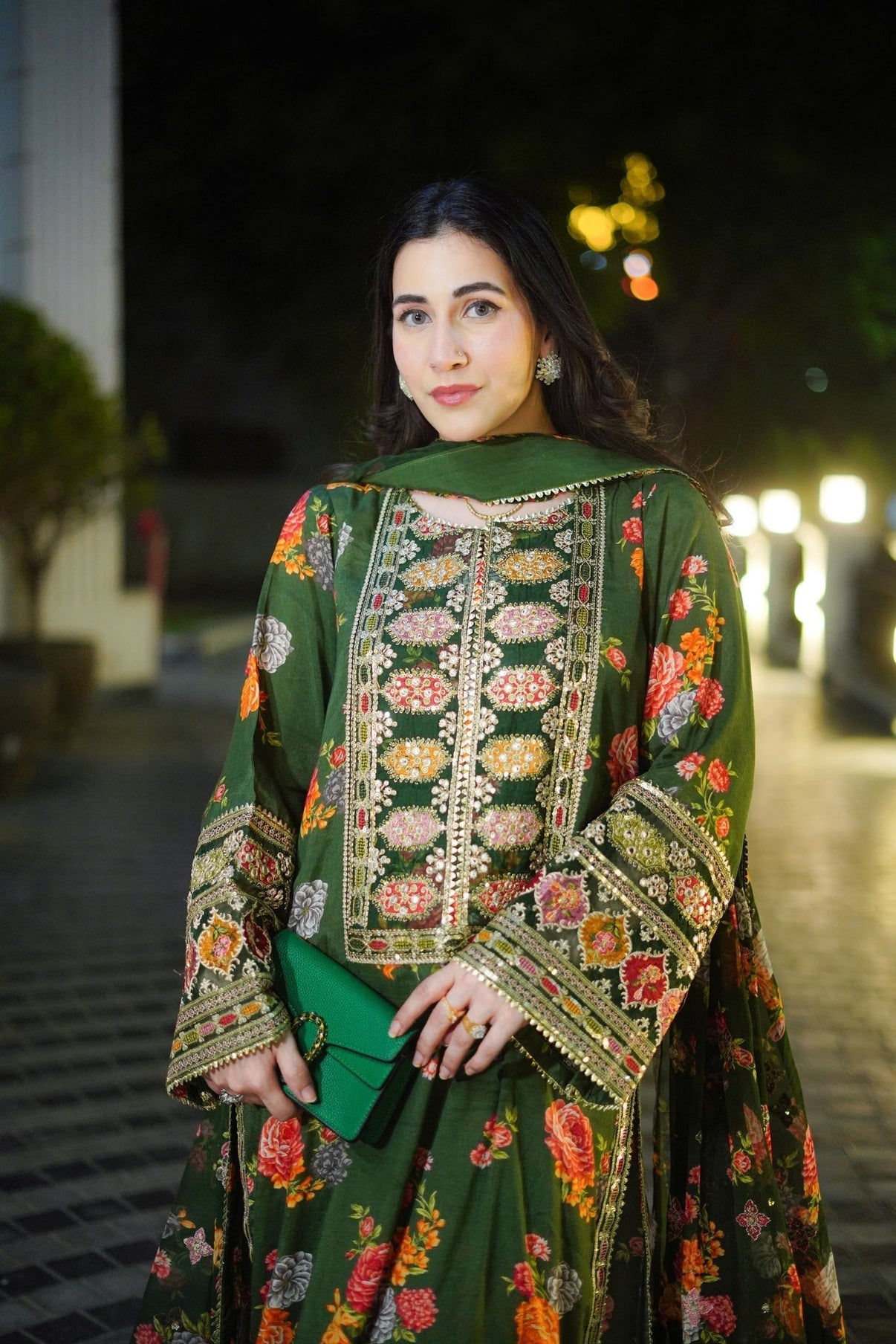 Sahiba-ANEELA’s COLLECTION PRINTED EMBROIDERED DHANAK UNSTICHED 3pc