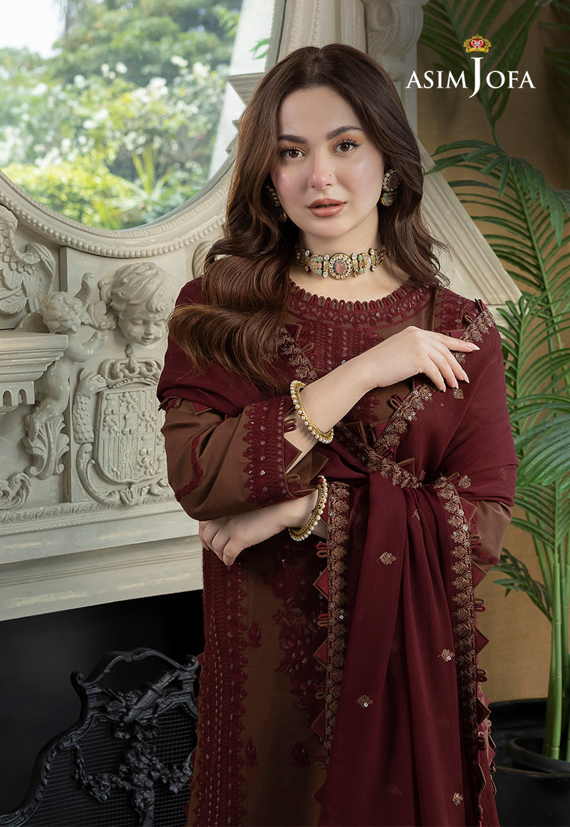 HANIA AMIR-EMBROIDERED DHANAK 3pc (SL-14)