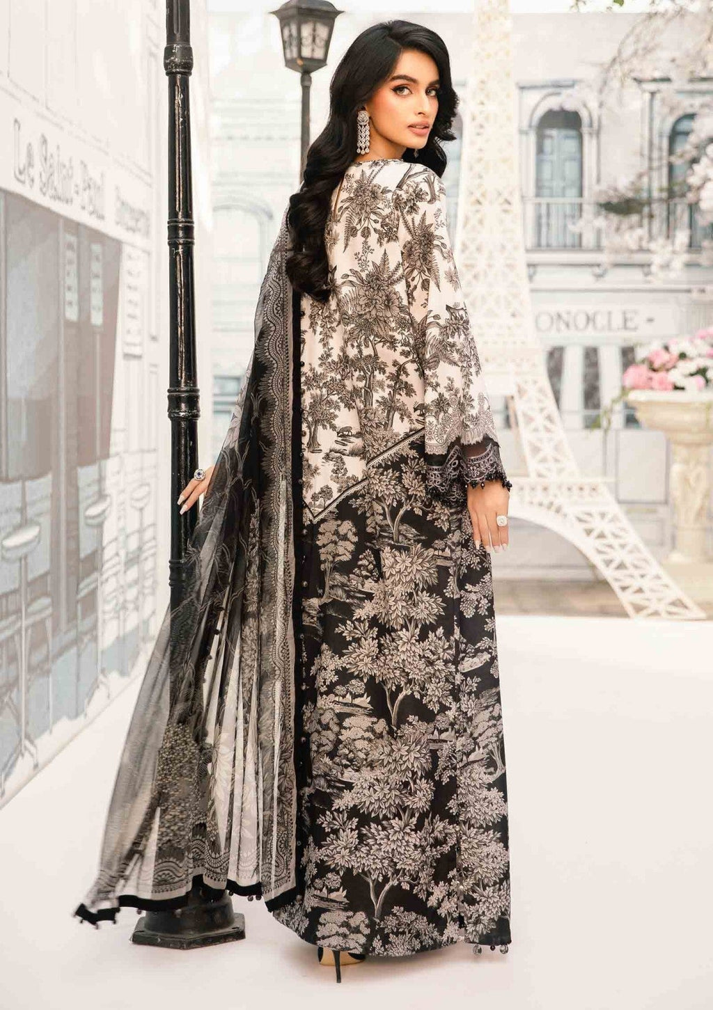 Maria B Swiss Lawn 3pc(6248)