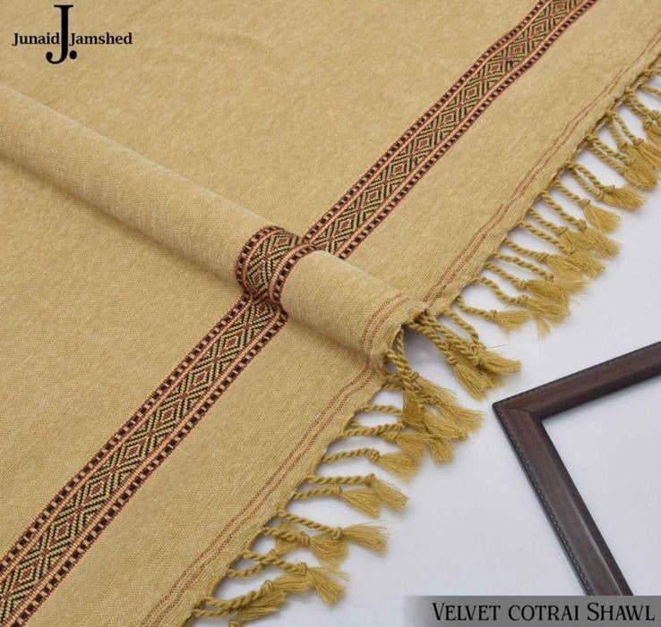J. Men’s Premium Velvet Cotrai Shawl (Skin Almond)