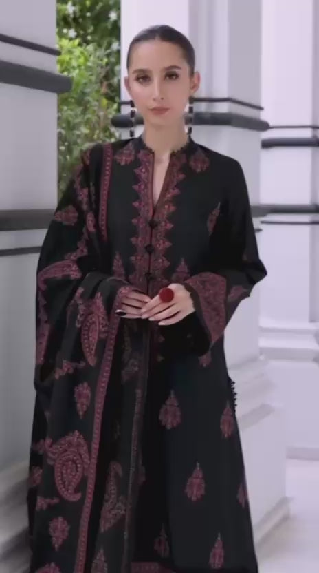 Breeze Dhanak 3pc embroidered