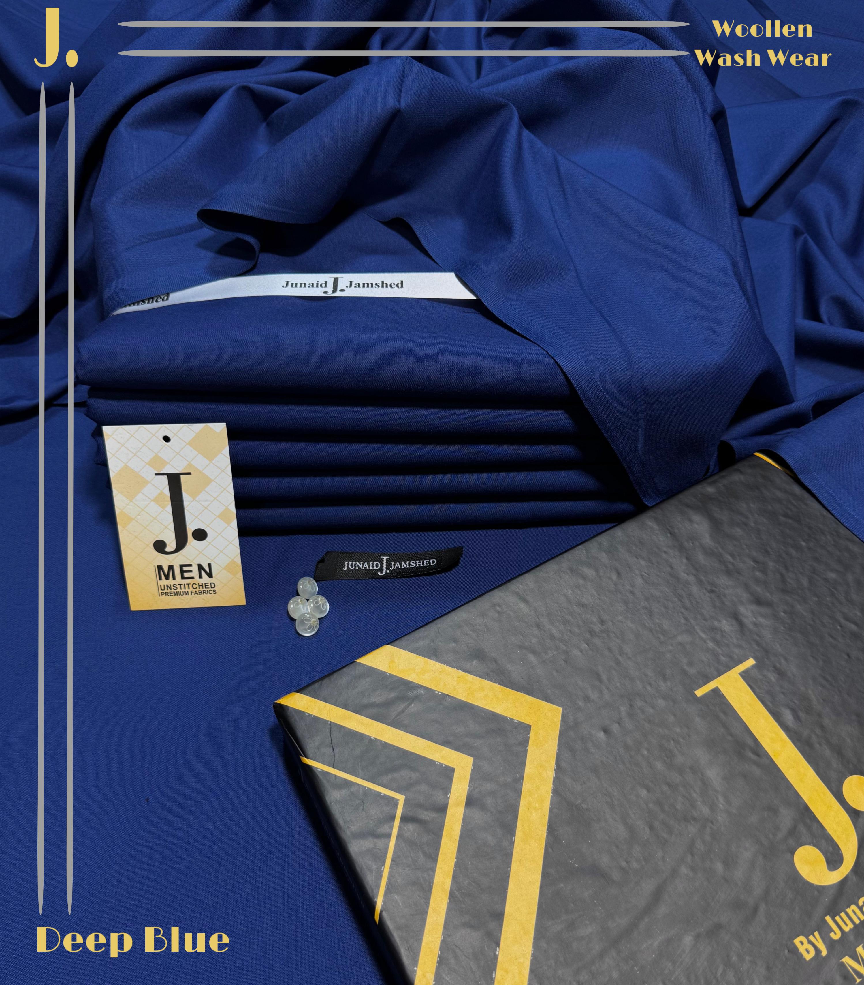 J. Woolen Wash&Wear (DEEP BLUE)