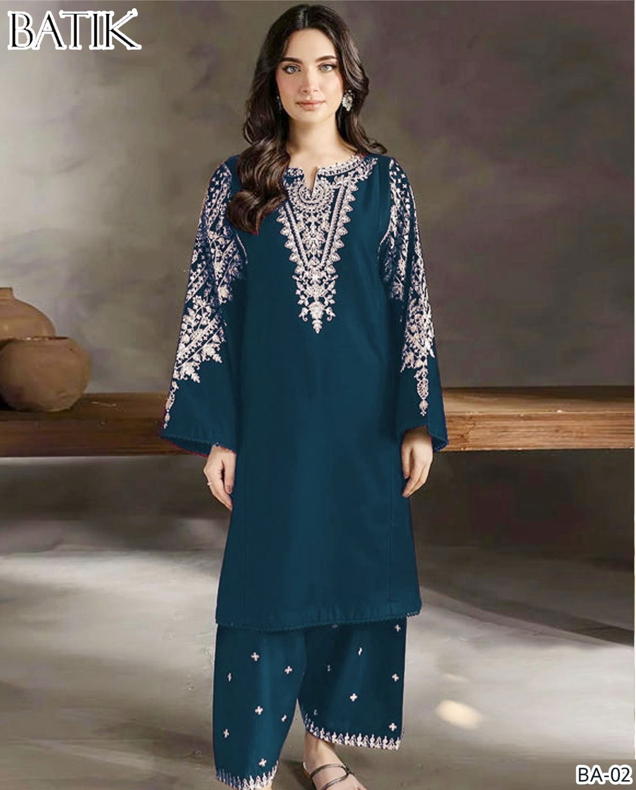 BATIK lawn 2pc embroidered