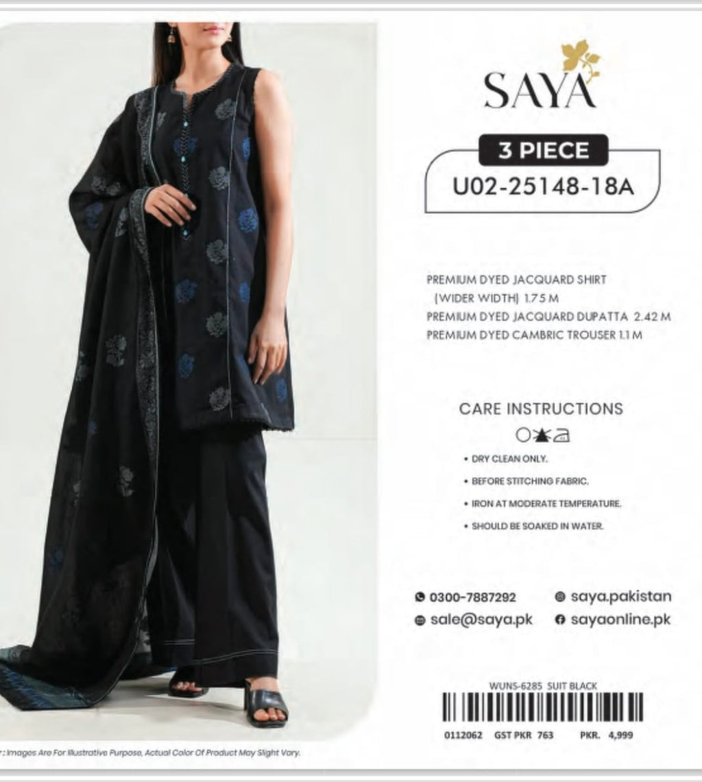 Saya cotton jacquard 3pc