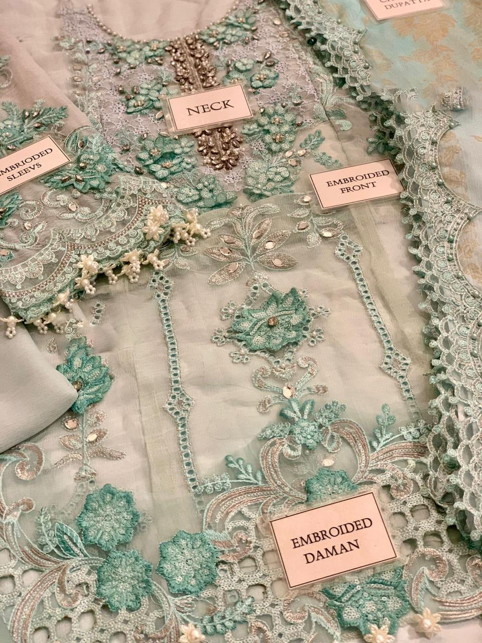 Maria b luxury chiffon 3pc unstitched