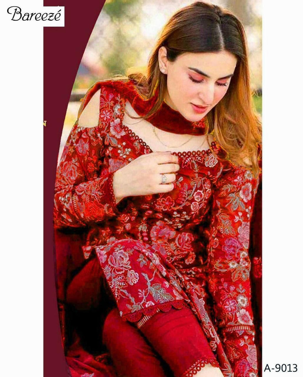 Bareeze dhanak 3pc embroidered