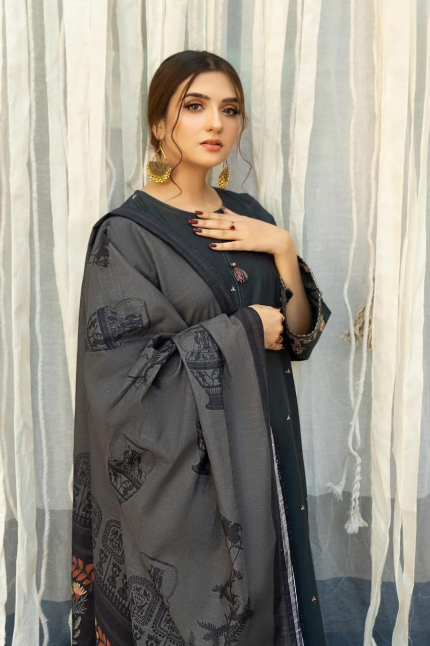 URGE  Dhanak Embroidered 3pc