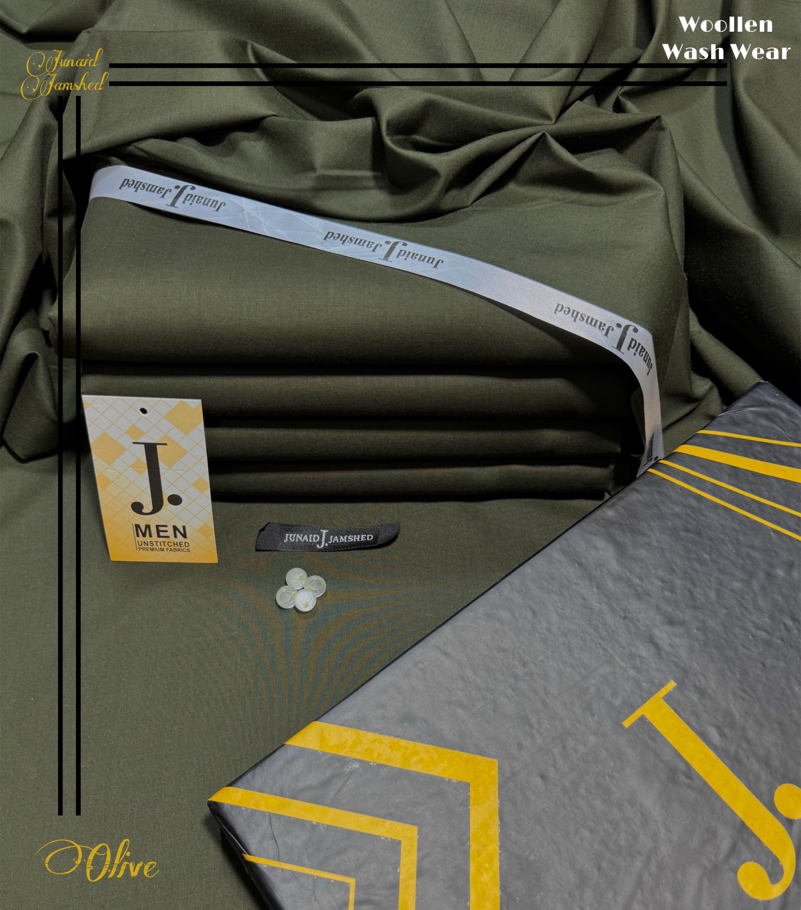 J. Woolen Wash&Wear (OLIVE)