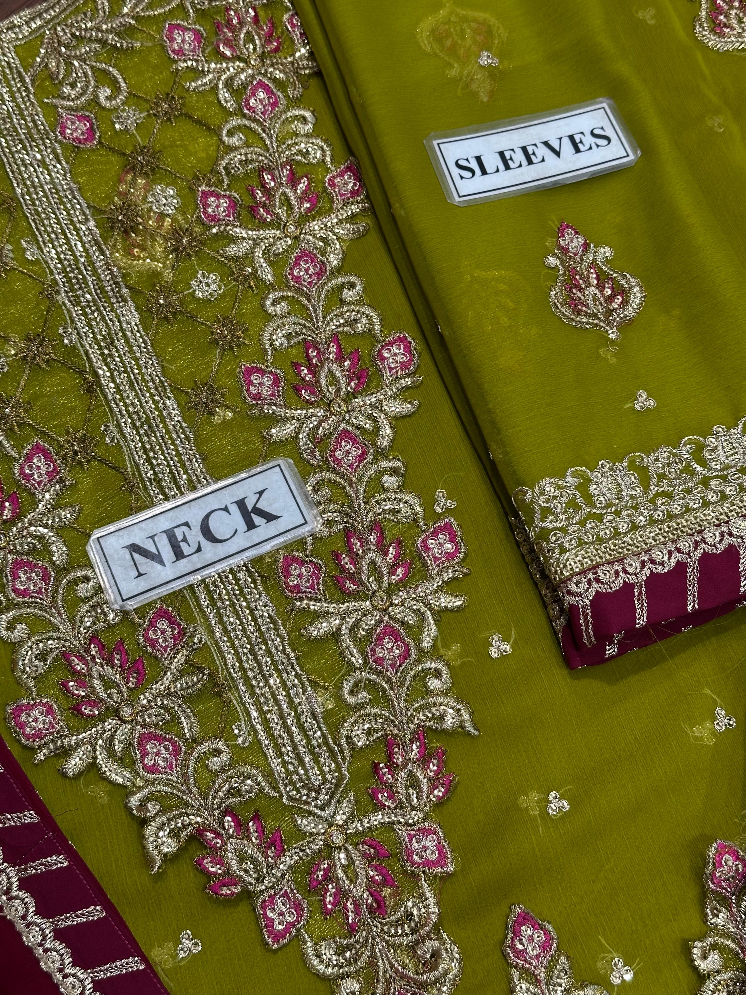 Asim jofa luxury chiffon 3pc