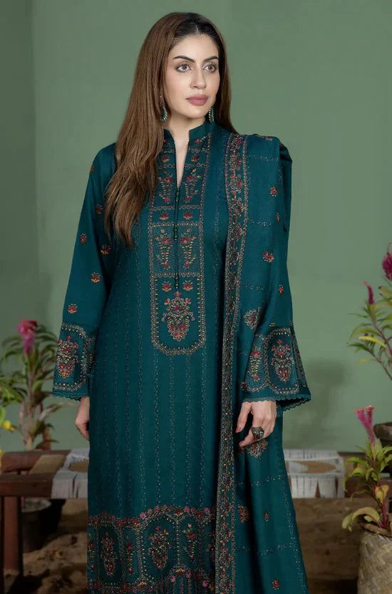 Mohagni dhanak 3pc embroidered unstitched