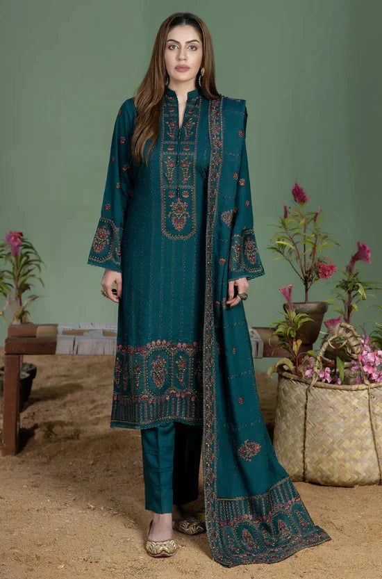 Mohagni dhanak 3pc embroidered unstitched