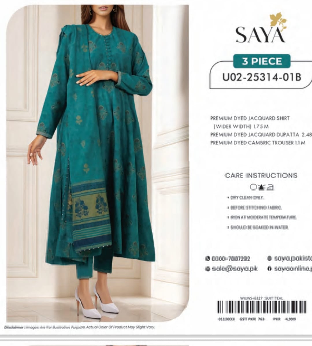 Saya cotton jacquard 3pc